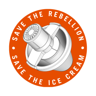 Save the Rebellion Save the Ice Cream Circle T-Shirt