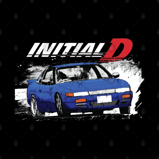 Initial D - Mountain Drift Racing Tandem s13 sylvia Impact blue Mako by cowtown_cowboy