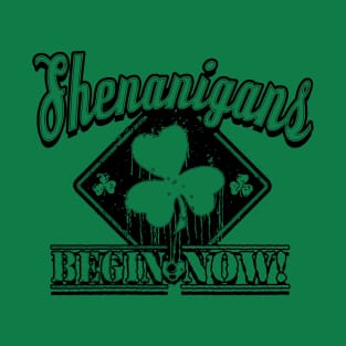 Warning Shenanigans Begin Now T-Shirt