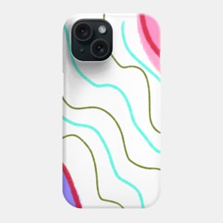 Colorful watercolor painting art design Phone Case