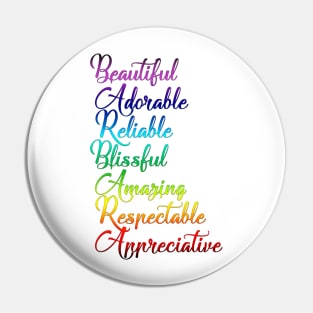 Gifts for BARBARA ~ Beautiful, Adorable, Reliable, Blissful... [ND#5C1V1] Pin
