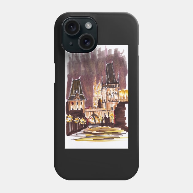 Charles bridge, Prague Phone Case by PolSmart