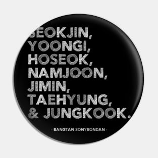 BTS Members Pin