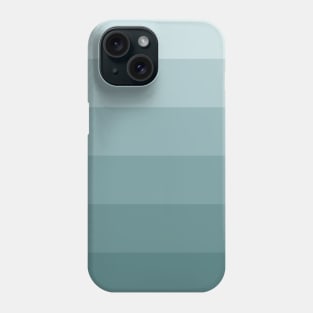 Stripes - Gradient - Dark to Light teal blue turquoise Phone Case