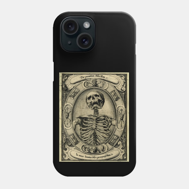 Laughing Skeleton Phone Case by MotoGirl