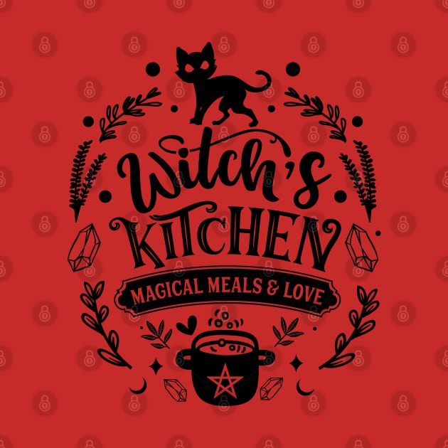 Witchs kitchen cat by Myartstor 