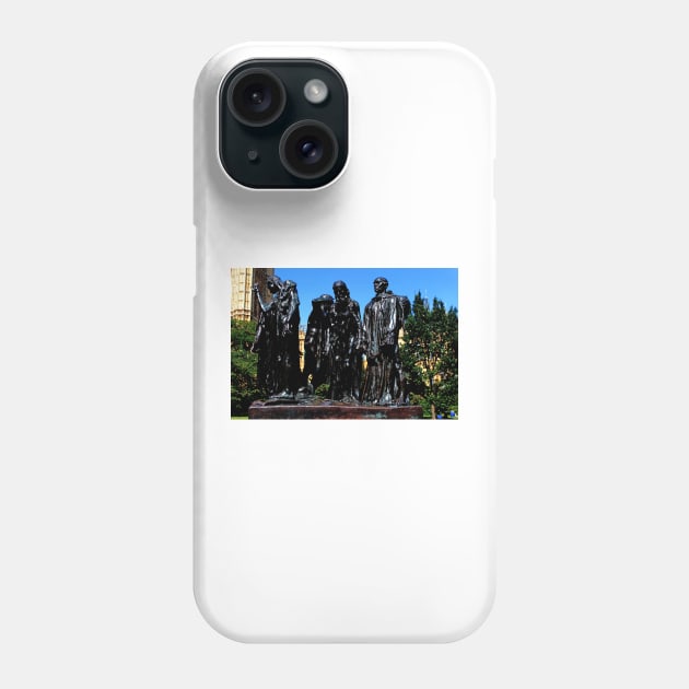 The Burghers of Calais Phone Case by avrilharris