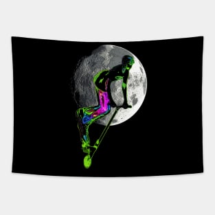 Moon Tripping - Scooter Rider Tapestry