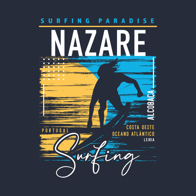 Retro Nazare Portugal Surfing // Surfers Paradise // Surf Portugal by SLAG_Creative