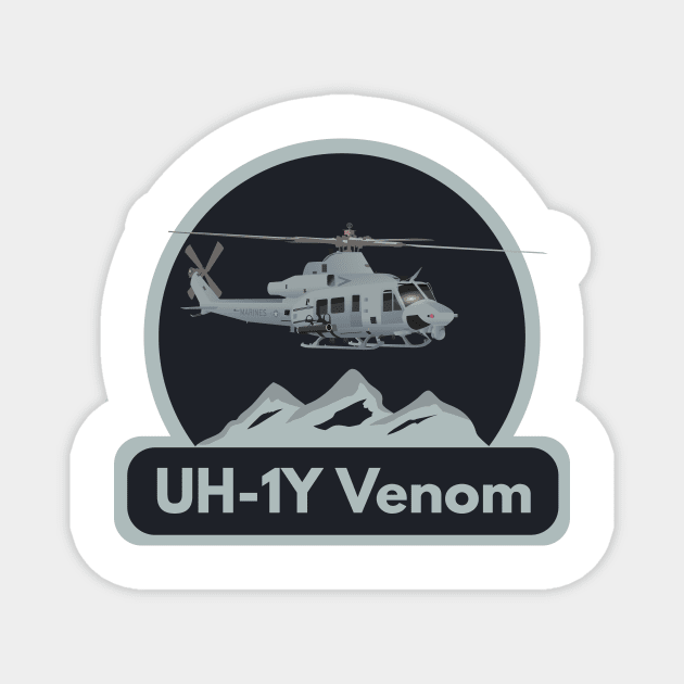 UH-1Y Venom Helicopter Magnet by NorseTech