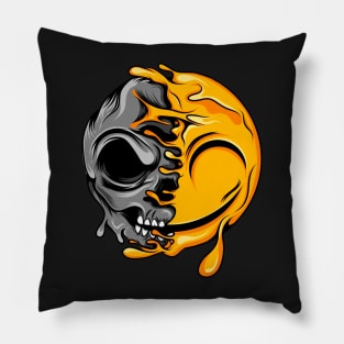 Zombie Emoji Smile Pillow