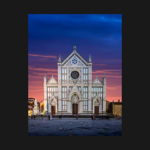 The Basilica di Santa Croce in Florence, Italy by mitzobs