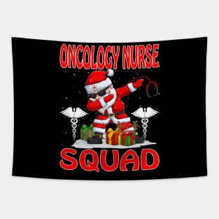 Christmas Oncology Nurse Squad Reindeer Pajama Dabing Santa Tapestry