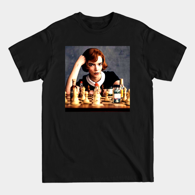 Disover Female Chess Prodigy - Queens Gambit - T-Shirt