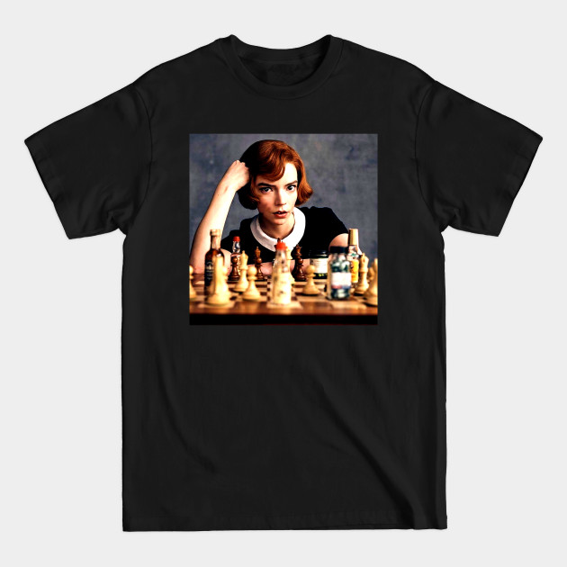 Discover Female Chess Prodigy - Queens Gambit - T-Shirt