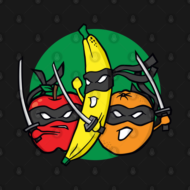 Disover Fruits Fight Back - Cartoon - T-Shirt