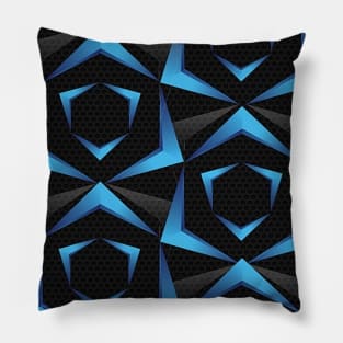 Mix blue black T-shirt Pillow