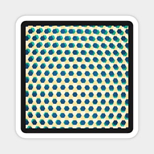 Op art hexagon Magnet