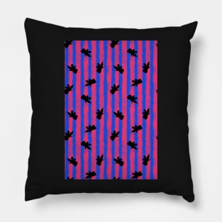 pink no blue fairy bounding stipes 2 Pillow