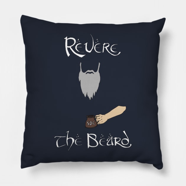 Revere the Beard - SDC Pillow by trishguinn