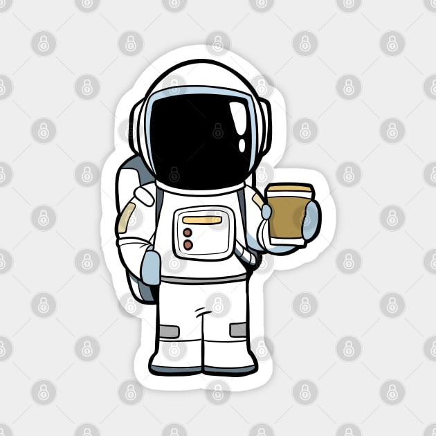 Space Coffee Magnet by WildSloths