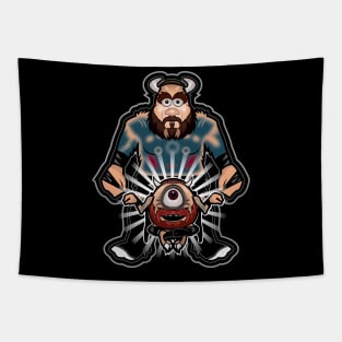 House of Black Tribute Monster Mashup Tapestry