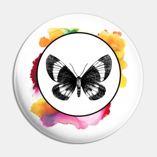 Color Splash Butterfly Pin