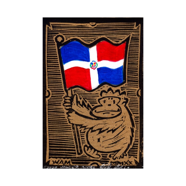 Dominican Republic Flag Ape by WalterMoore