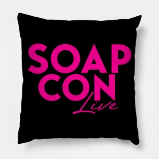 Soap Con Live Pink Only Logo Pillow