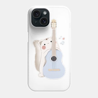 Cat and guitar Phone Case
