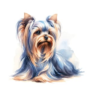 Yorkshire Terrier Watercolor - Beautiful Dog T-Shirt