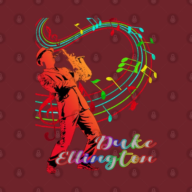 A Man With Saxophone-Duke Ellington by Mysimplicity.art