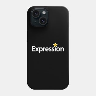 Expression creative text design Phone Case