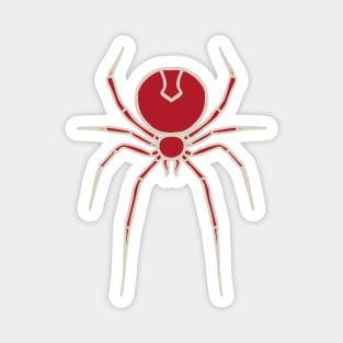 Simply Spooky Collection - Spider - Blood Red and Bone White Magnet