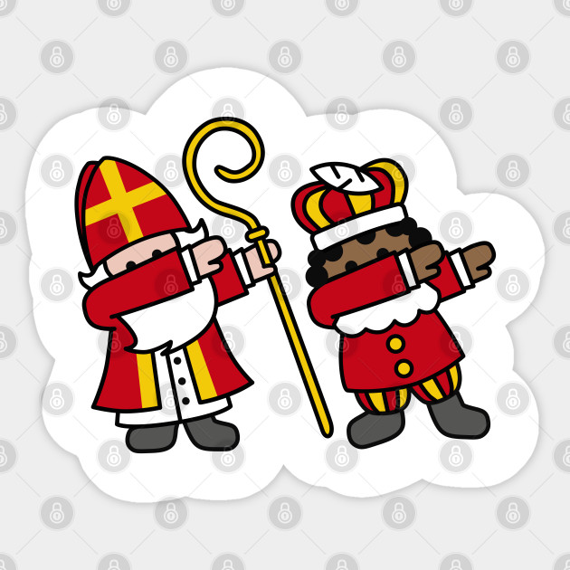 Sinterklaas En Zwarte Piet Roetpiet Dab Dabbing Sinterklaas
