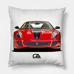 Ferrari 599 GTO Illustration Pillow