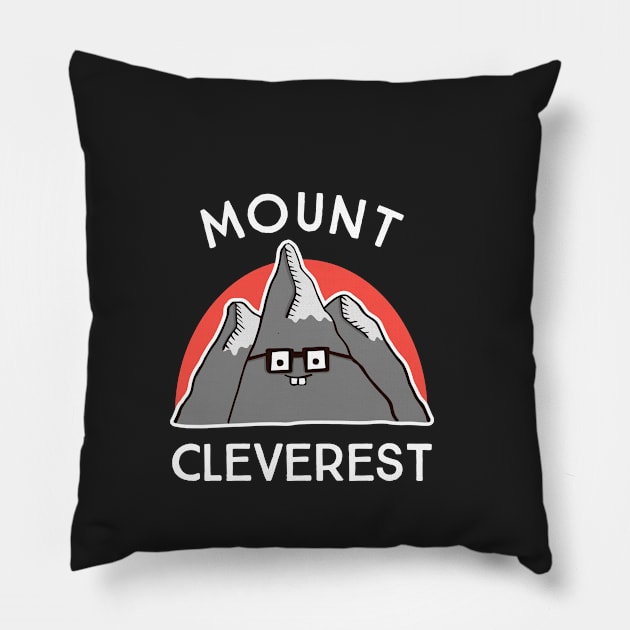 Mount Cleverest Pillow by krimons
