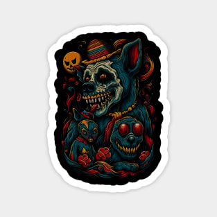 Zombie dog circus Magnet