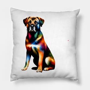 Rafeiro do Alentejo in Colorful Splash Art Pillow