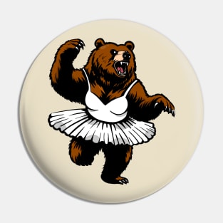 Bear dancing fiercely Pin