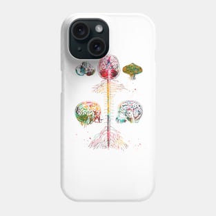 Brain and spine Phone Case