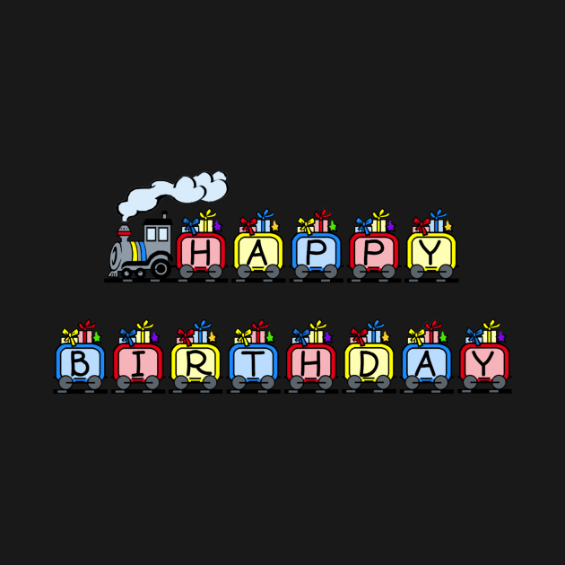 Happy Birthday Present Train by dogbone42