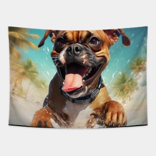 boxer dog Tapestry