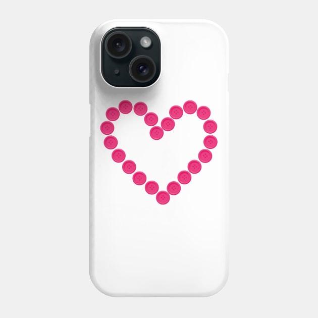 Buttons Phone Case by WordsGames