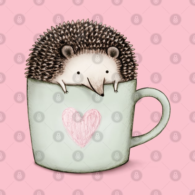 Hedgehog in a Mug by Sophie Corrigan