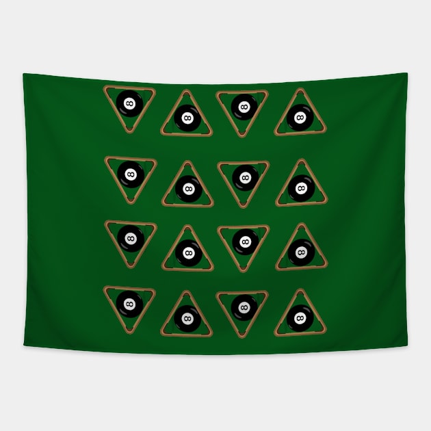 Pattern Billiard Ball In a Triangle Tapestry by PatternCreators