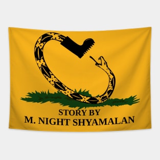 Horror Movie Gadsden Flag Parody Tapestry