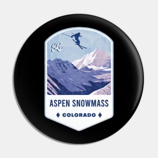 Aspen Snowmass Colorado Ski Badge Pin