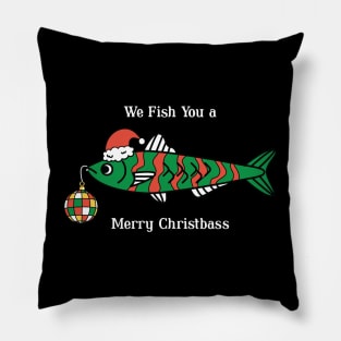 We fish you a merry christmas funny Fish Christmas Gift Pillow