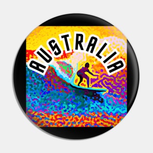 SURFING AUSTRALIA Pin